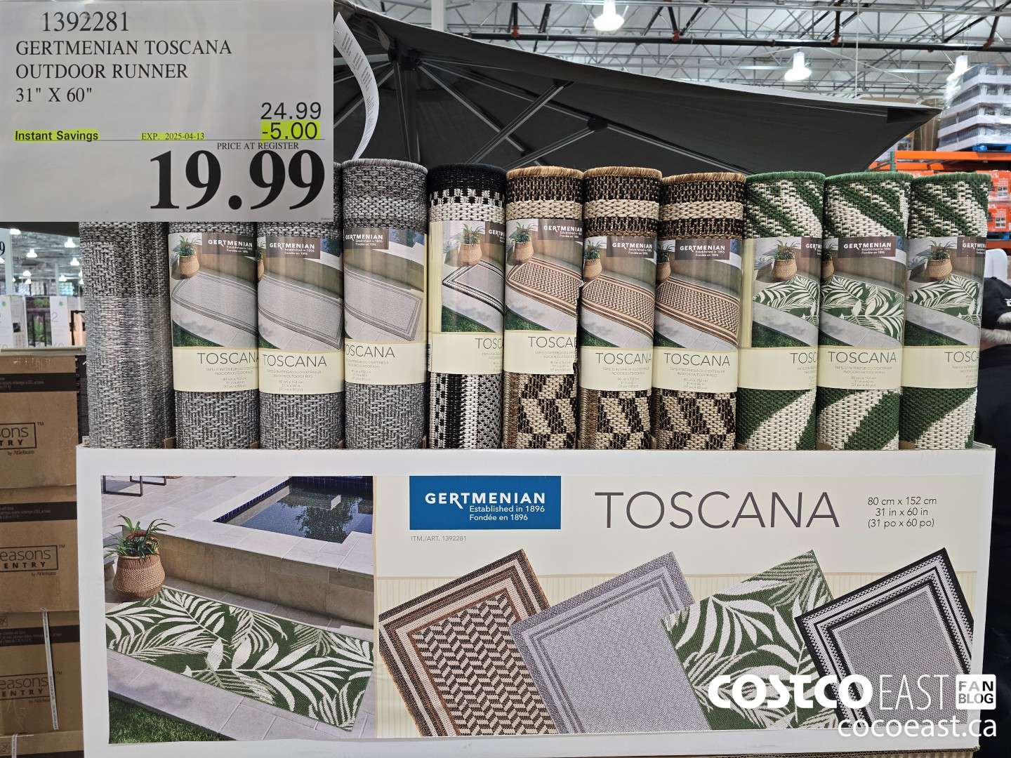 1392281 GERTMENIAN TOSCANA OUTDOOR RUNNER 31