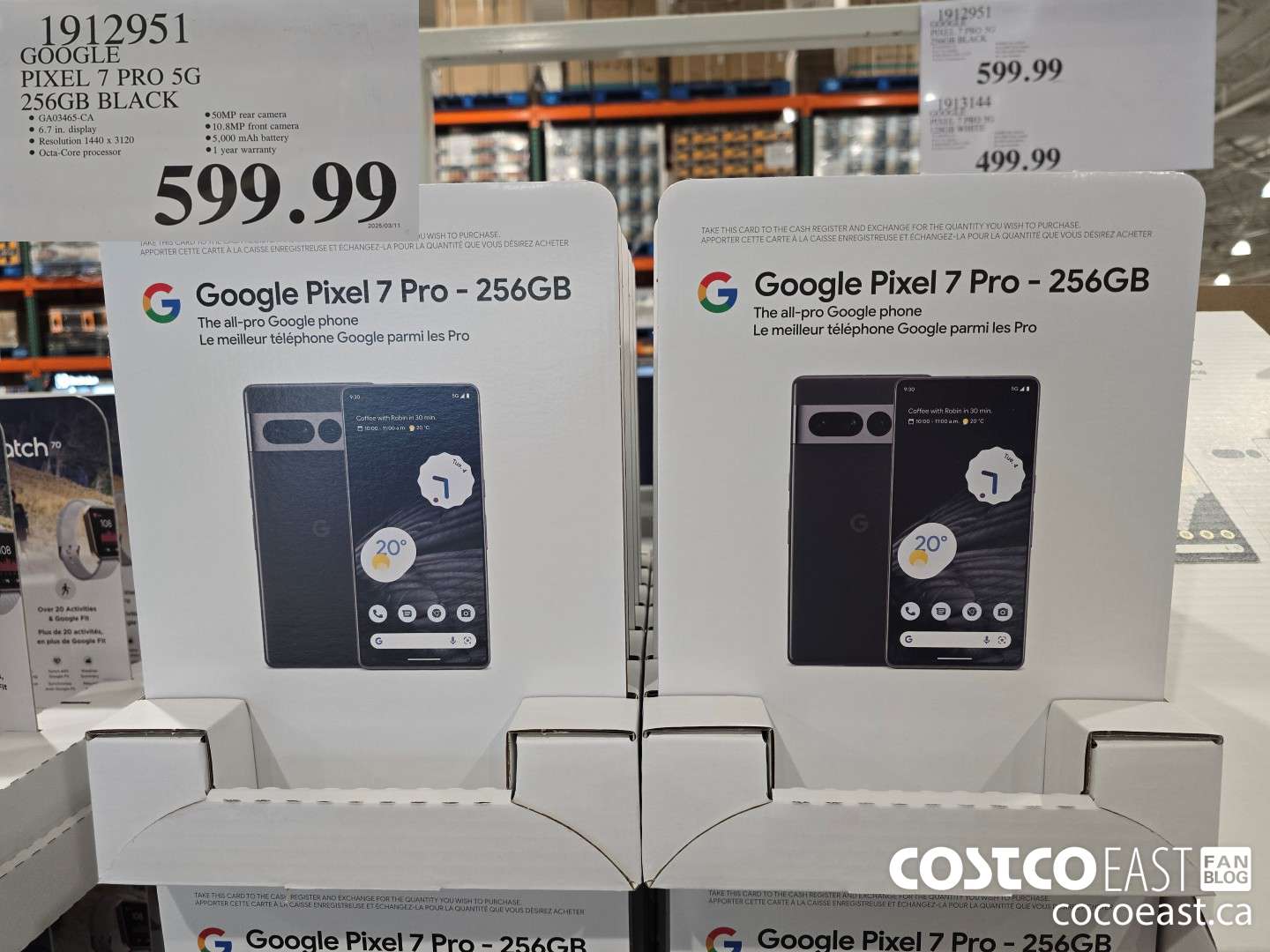 1912951 GOOGLE PIXEL 7 PRO 5G 256GB BLACK $599.99