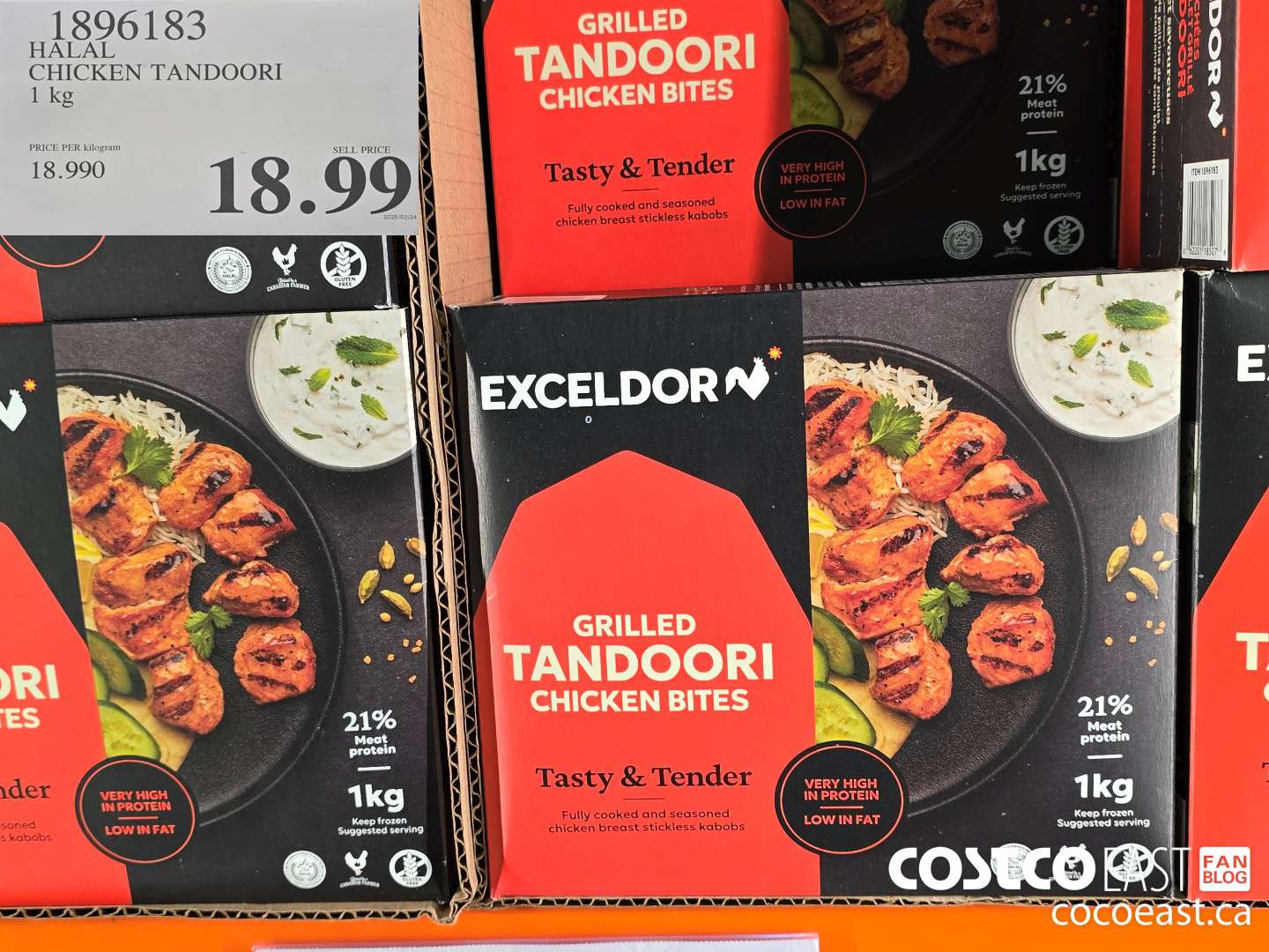 1896183 HALAL CHICKEN TANDOORI 1 KG $18.99