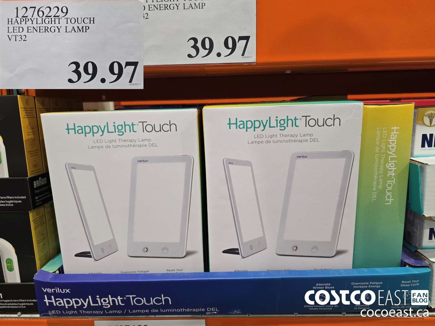 1276229 HAPPYLIGHT TOUCH LED ENERGY LAMP VT32 $39.97
