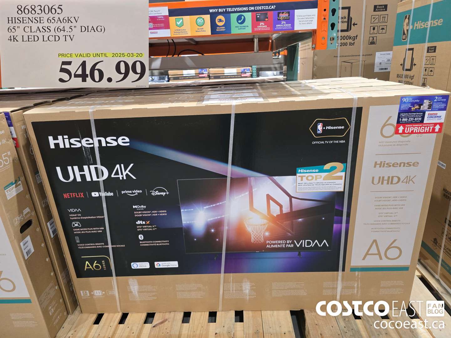 8683065 HISENSE 65A6KV 65