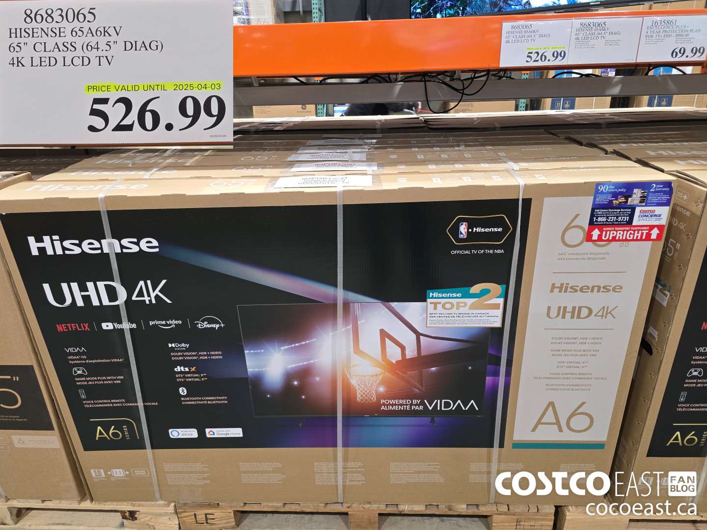 8683065 HISENSE 65A6KV 65