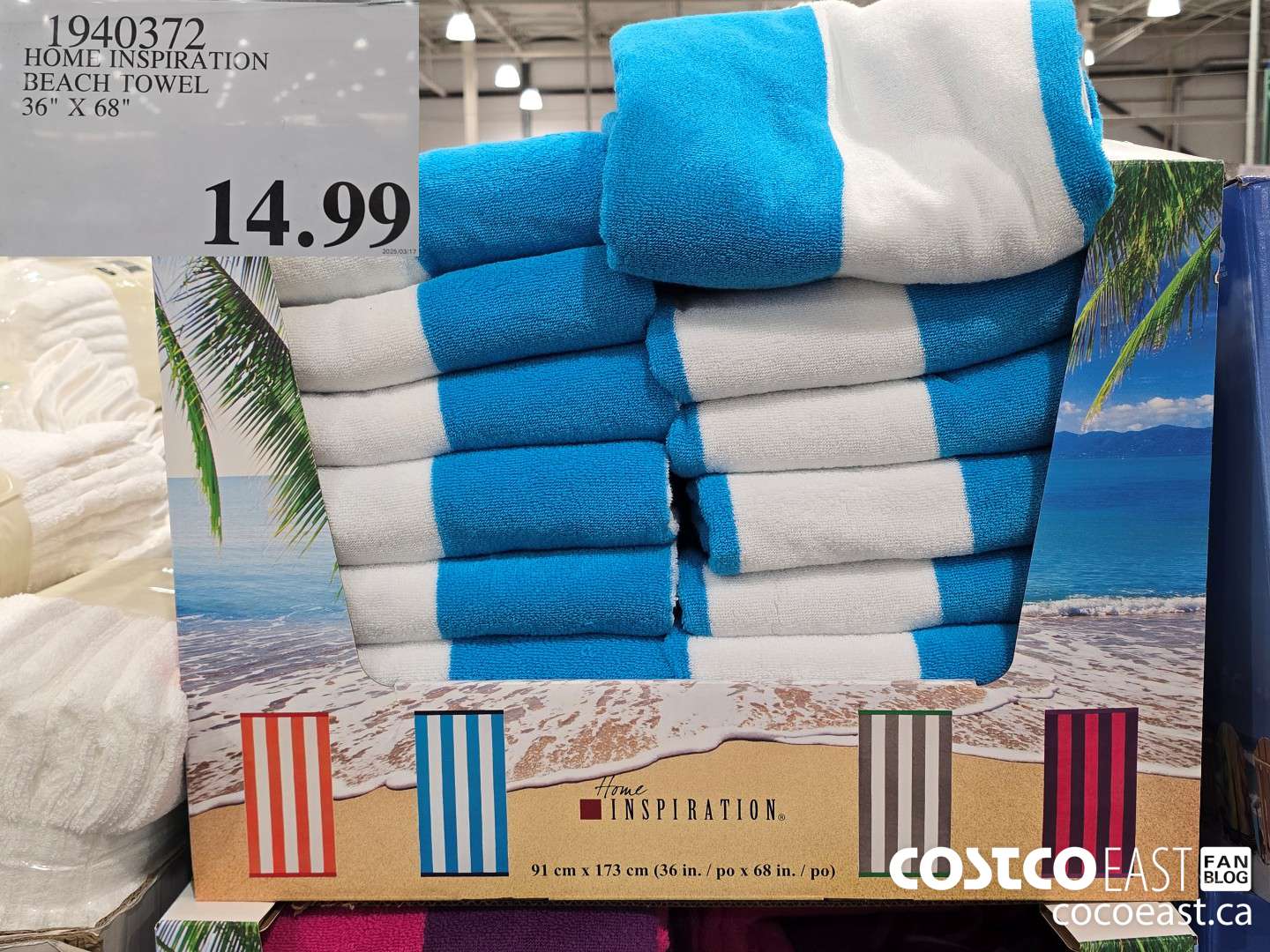 1940372 HOME INSPIRATION BEACH TOWEL 36