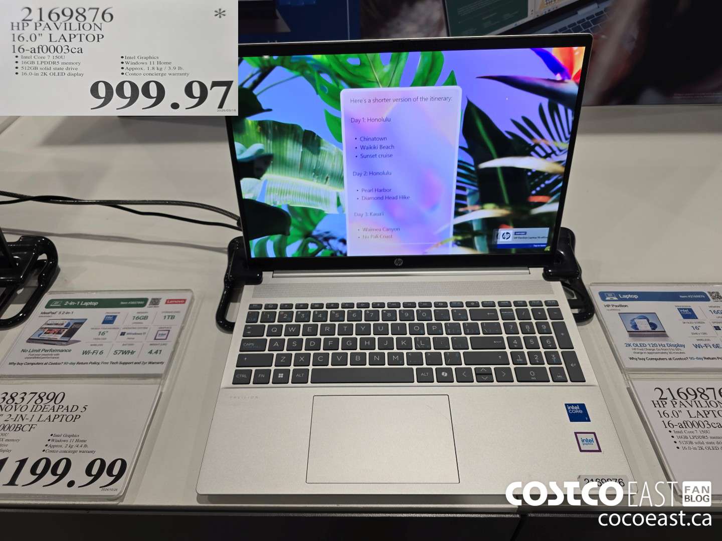 2169876 HP PAVILION 16.0