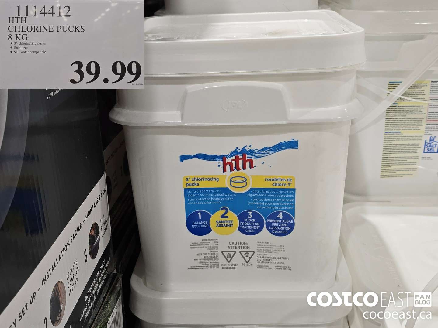 111412 HTH CHLORINE PUCKS 8 KG $33.99