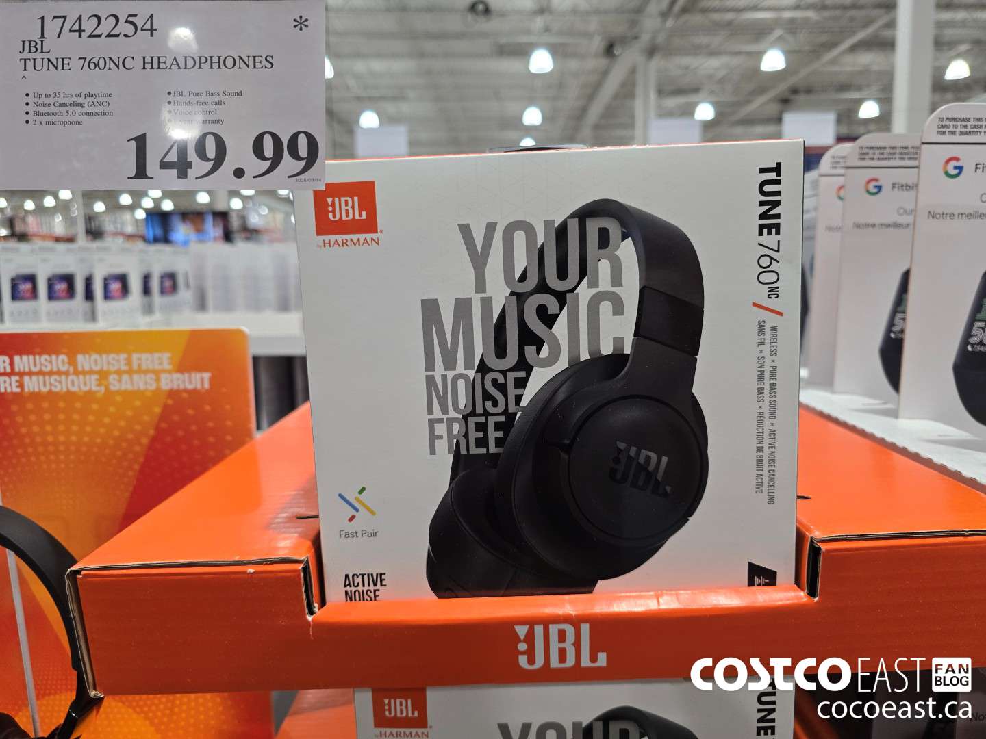1742254 JBL TUNE 760NC HEADPHONES $149.99