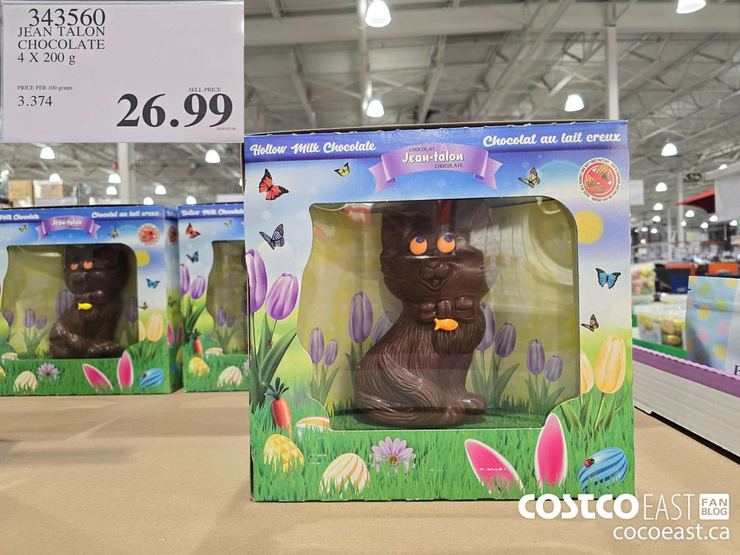 343560 JEAN TALON CHOCOLATE 4 X 200 g $26.99