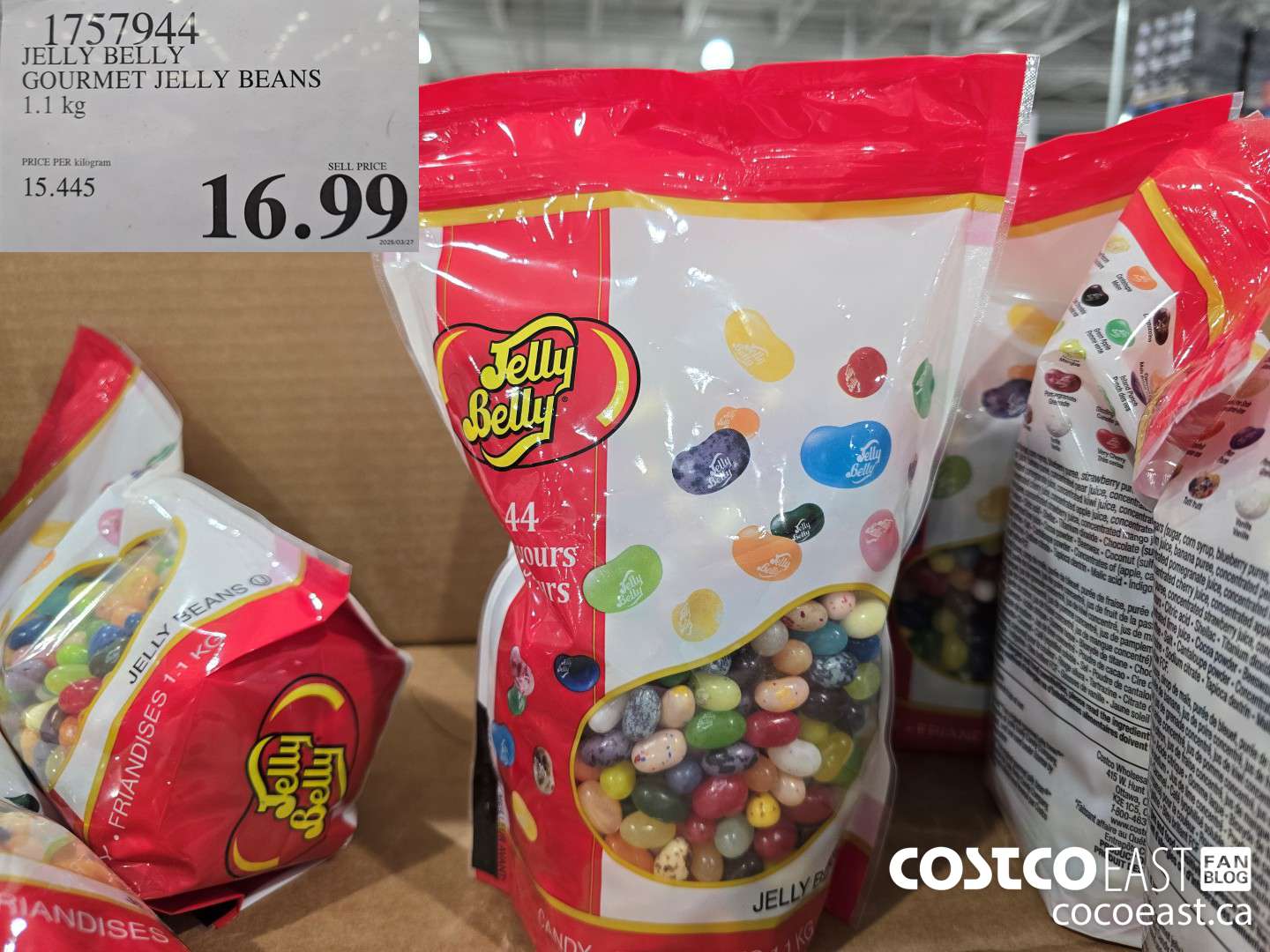 1757944 JELLY BELLY GOURMET JELLY BEANS 1.1 KG $16.99