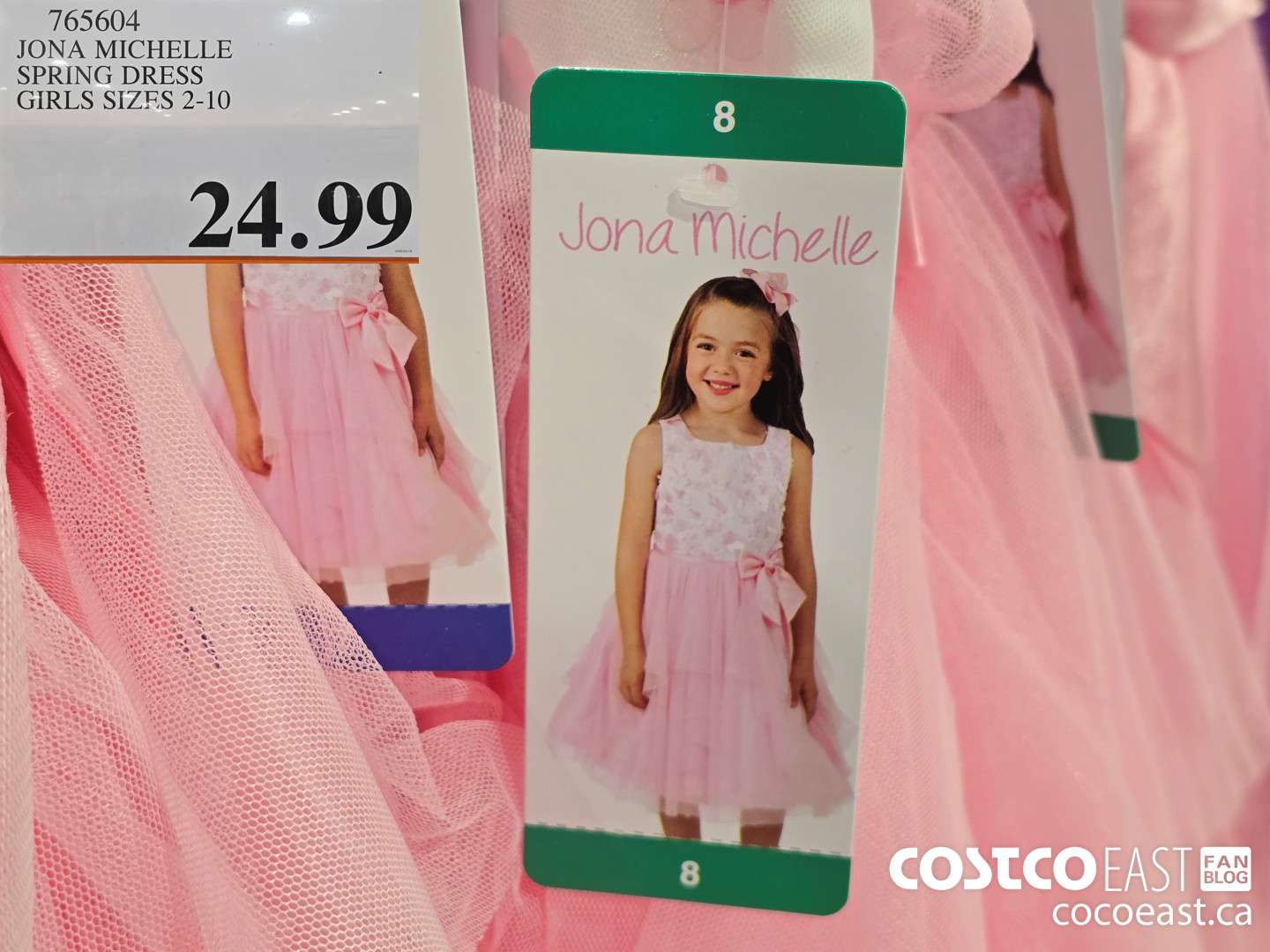 765604 JONA MICHELLE DRESS GIRLS SIZES 2-10 $24.99