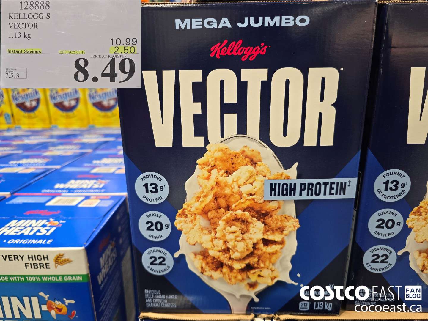 128888 KELLOGG'S VECTOR 1.13 KG ($2.50 INSTANT SAVINGS EXPIRES ON 2025-03-16) $8.49