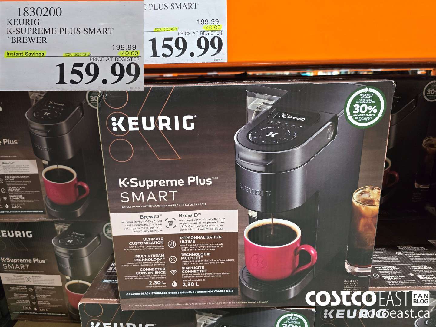 1830200 KEURIG K-SUPREME PLUS SMART BREWER ($40.00 INSTANT SAVINGS EXPIRES ON 2025-03-23) $159.99