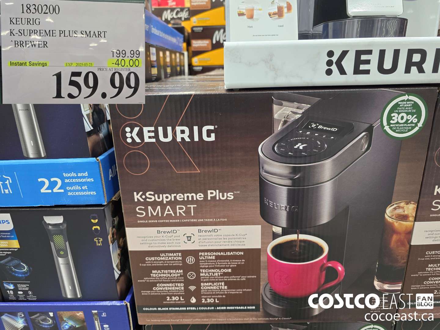 1830200 KEURIG K-SUPREME PLUS SMART BREWER ($40.00 INSTANT SAVINGS EXPIRES ON 2025-03-23) $159.99