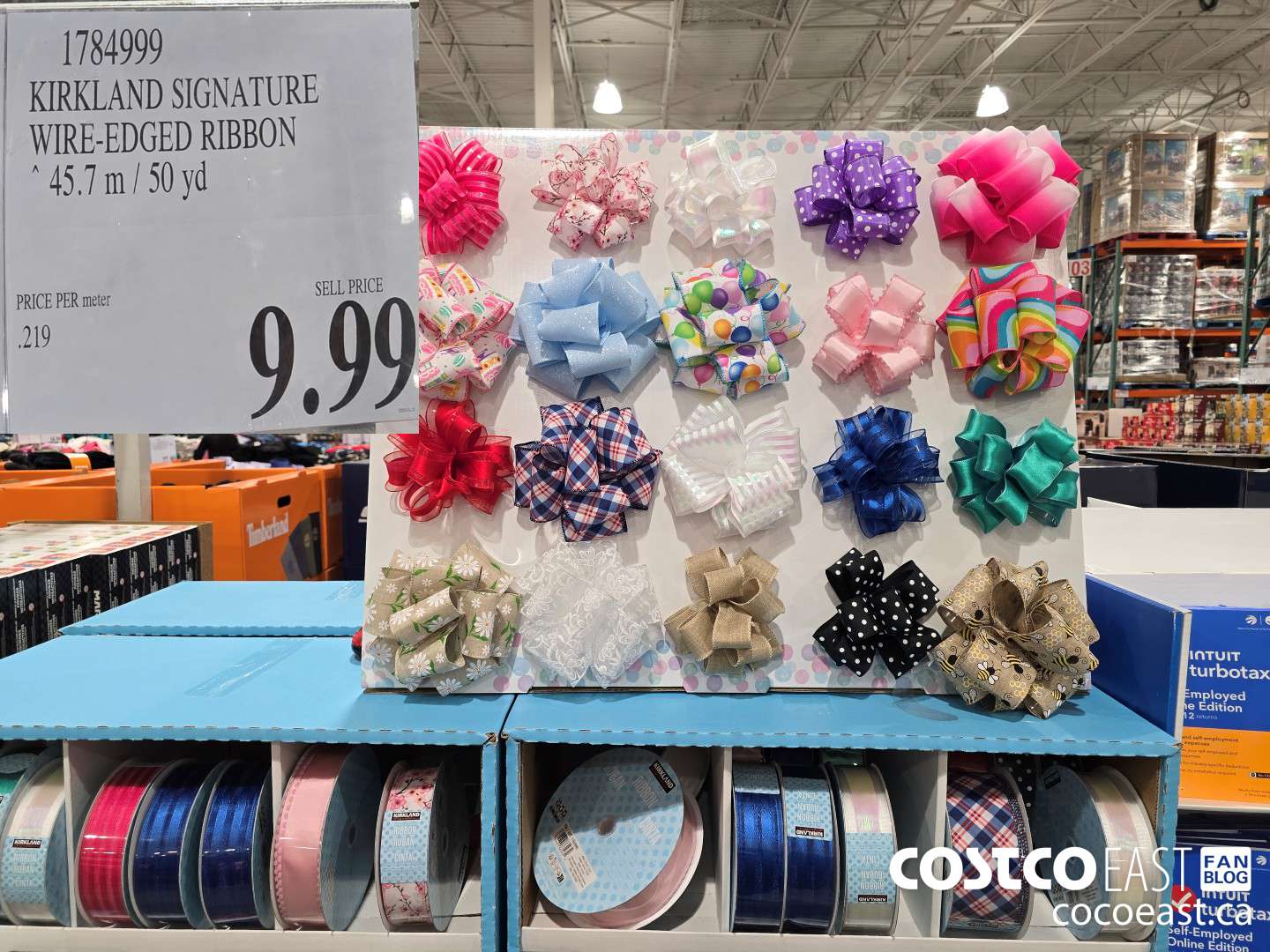 1784999 KIRKLAND SIGNATURE WIRE-EDGED RIBBON 45.7 m / 50 yd $9.99