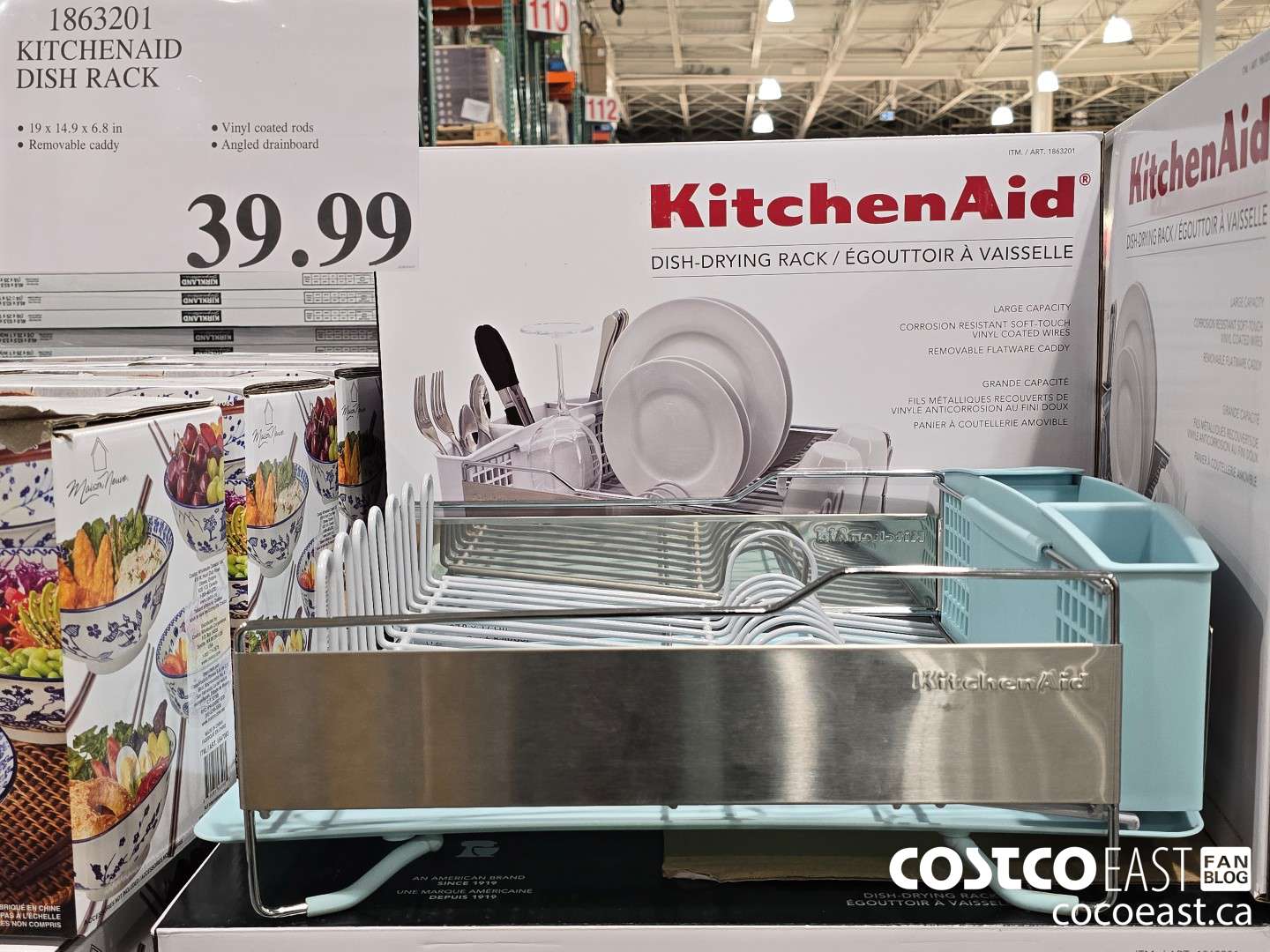 1863201 KITCHENAID DISH RACK $39.99