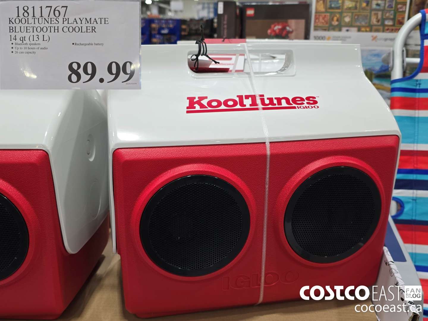 1811767 KOOLTUNES PLAYMATE BLUETOOTH COOLER 14 qt (13 L) $89.99