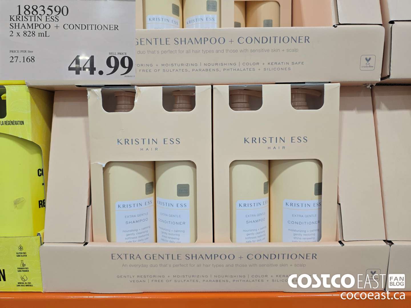 1883590 KRISTIN ESS SHAMPOO + CONDITIONER 2 X 828 mL $44.99
