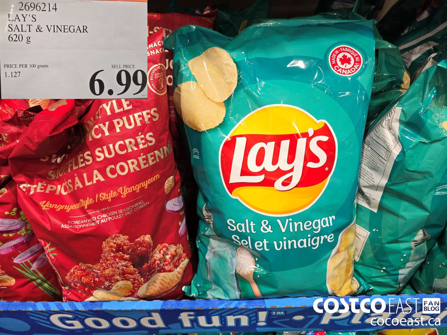 2696214 LAY'S SALT & VINEGAR 620 g $6.99