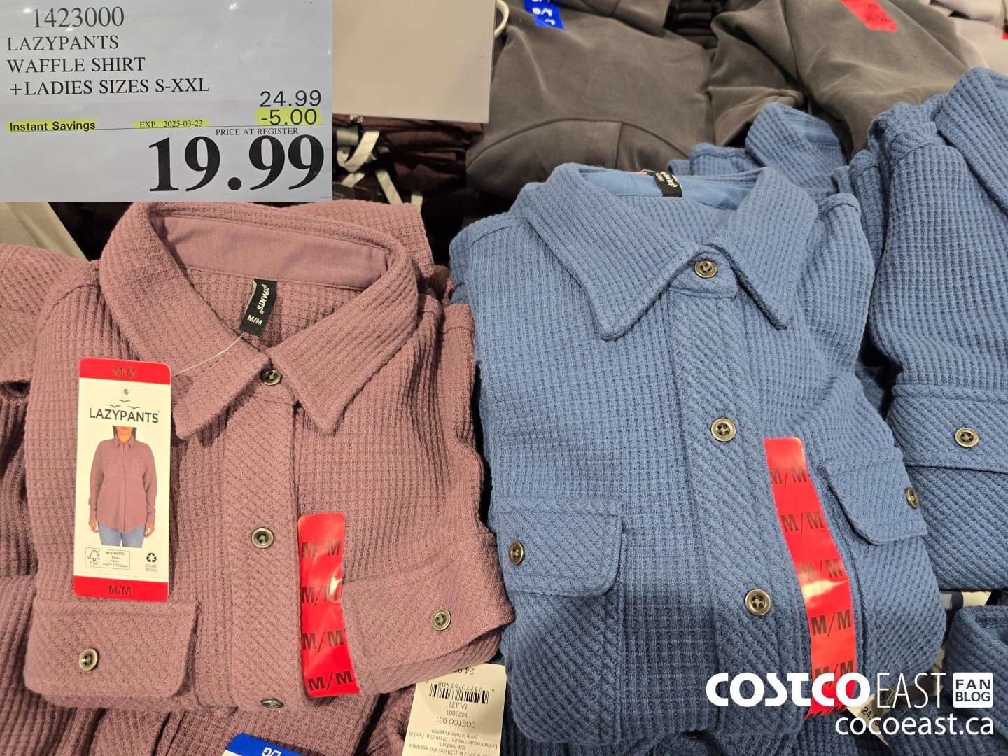 1423000 LAZYPANTS WAFFLE SHIRT +LADIES SIZES S-XXL ($5.00 INSTANT SAVINGS EXPIRES ON 2025-03-23) $19.99