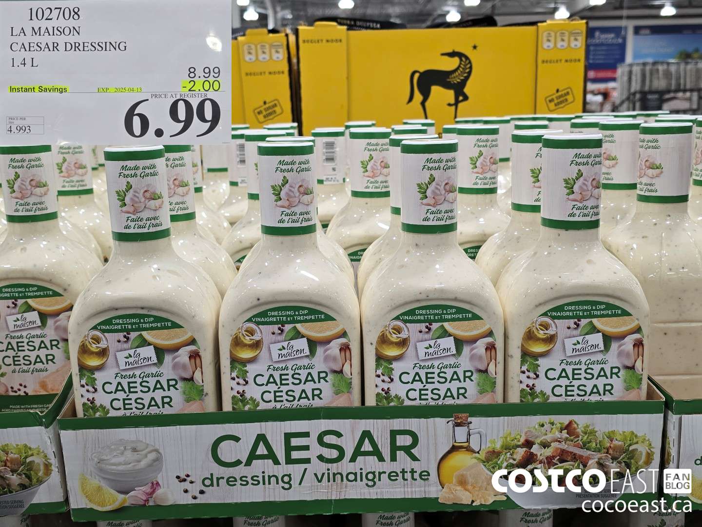 102708 LA MAISON CAESAR DRESSING 1.4L ($2.00 INSTANT SAVINGS EXPIRES ON 2025-04-13) $6.99