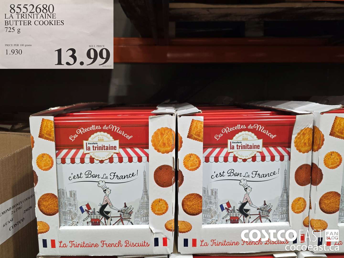8552680 LA TRINITAINE BUTTER COOKIES 725 G $13.99