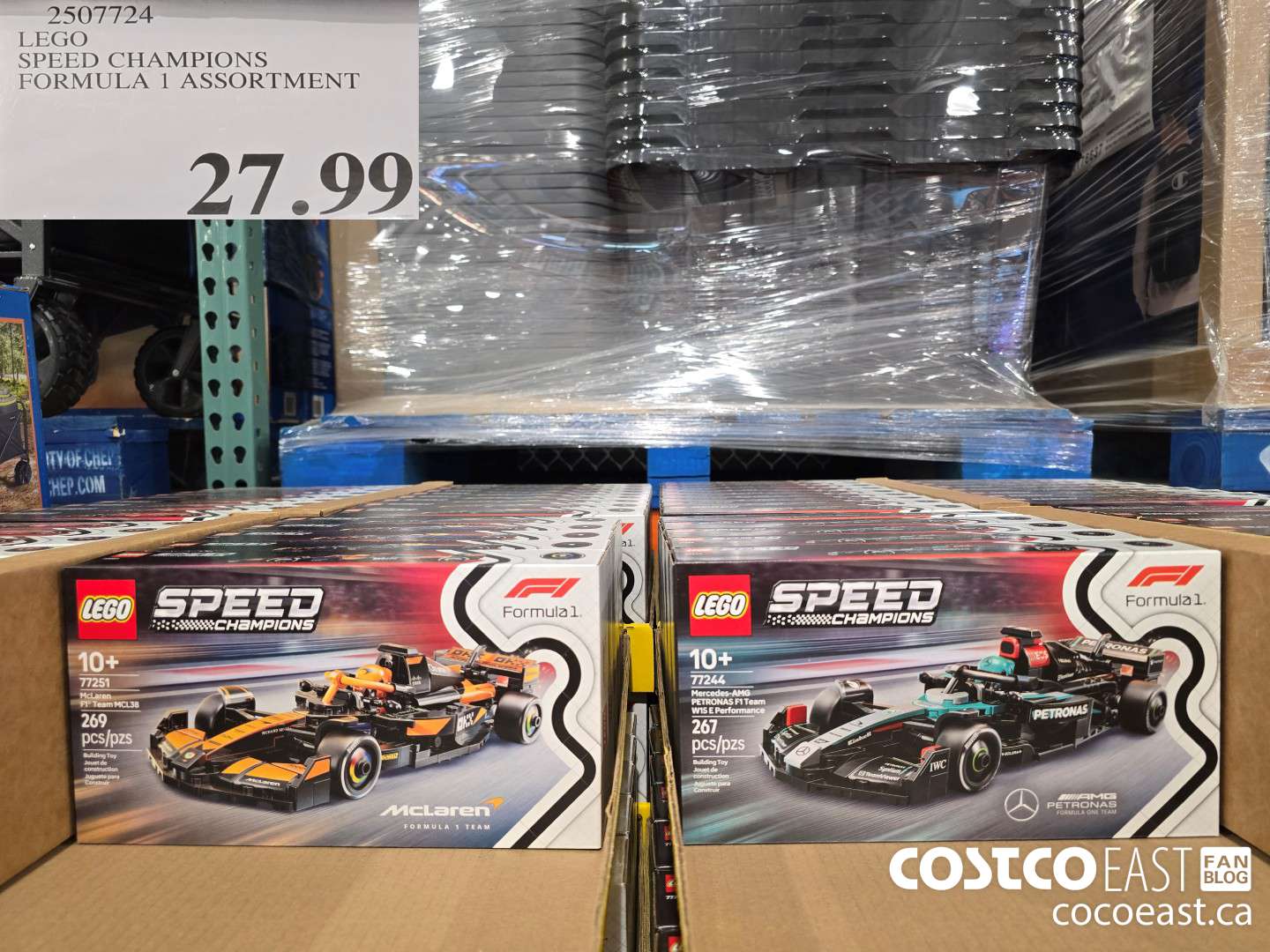 2507724 LEGO SPEED CHAMPIONS FORMULA 1 ASSORTMENT $27.99