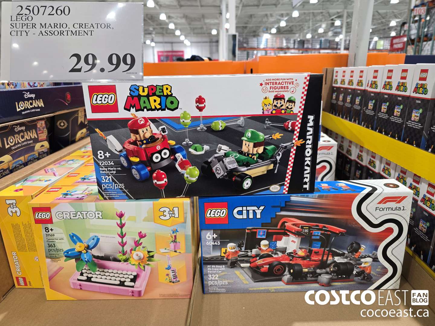 2507260 LEGO SUPER MARIO, CREATOR, CITY - ASSORTMENT $29.99