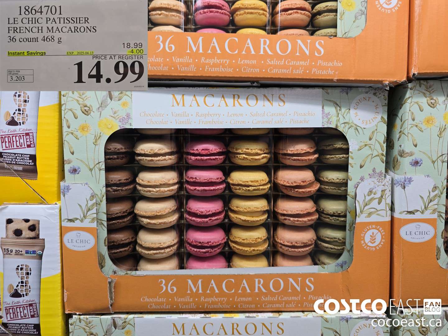 1864701 LE CHIC PATISSIER FRENCH MACARONS 36 count 468 g ($4.00 INSTANT SAVINGS EXPIRES ON 2025-04-13) $14.99