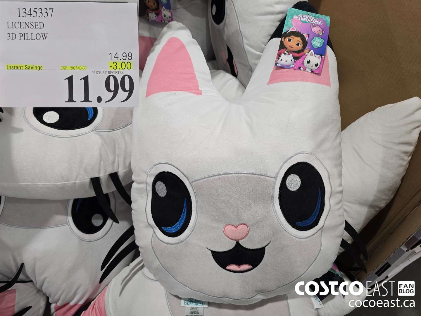 1345337 LICENSED 3D PILLOW ($3.00 INSTANT SAVINGS EXPIRES ON 2025-03-30) $11.99