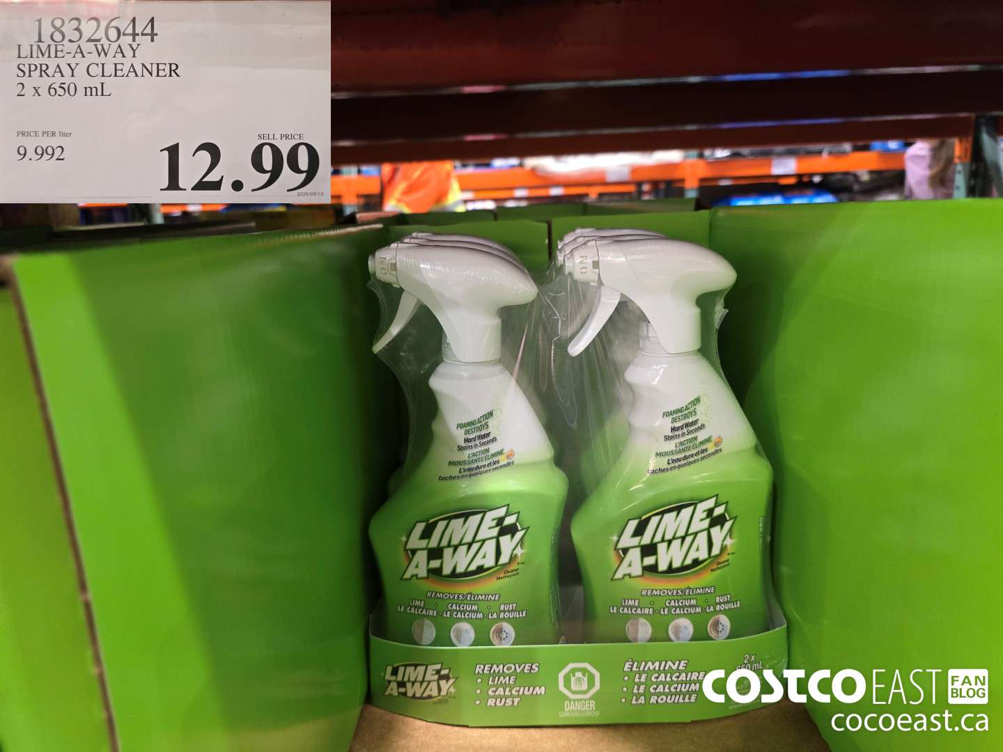 1832644 LIME-A-WAY SPRAY CLEANER 2 x 650 mL $12.99