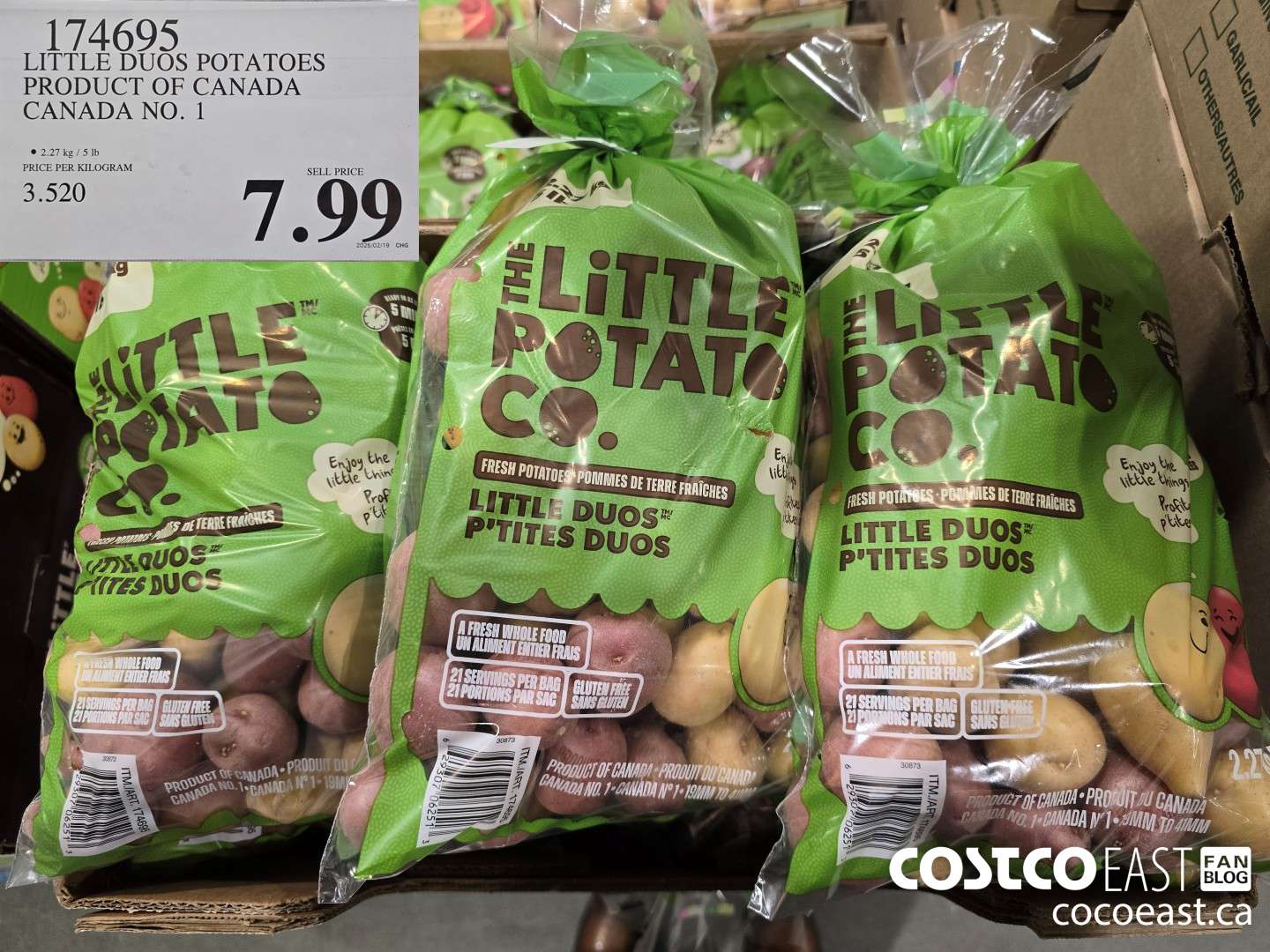 174695 LITTLE DUOS POTATOES PRODUCT OF CANADA CANADA NO.1 $7.99