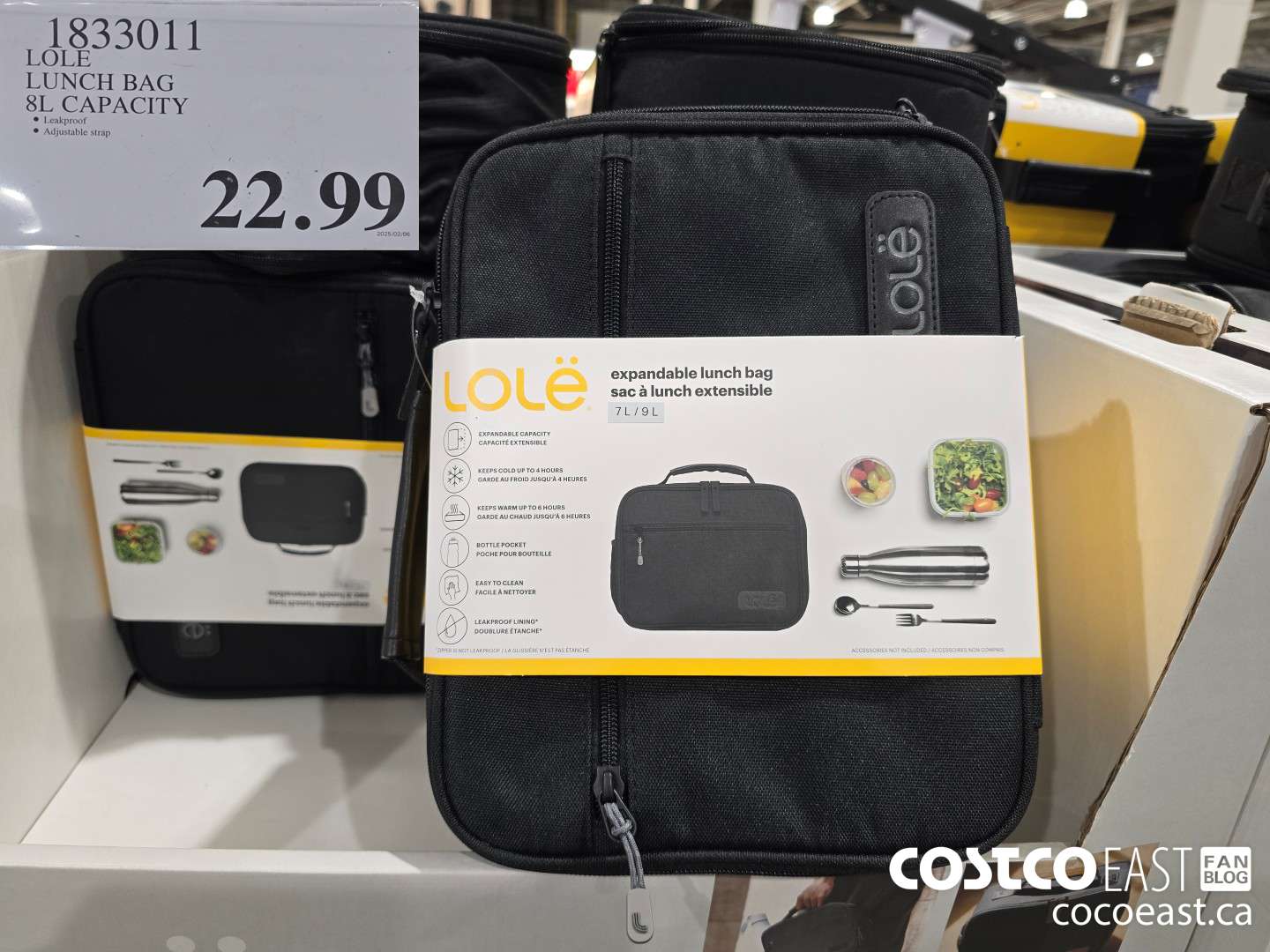 1833011 LOLE LUNCH BAG 8L CAPACITY $22.99