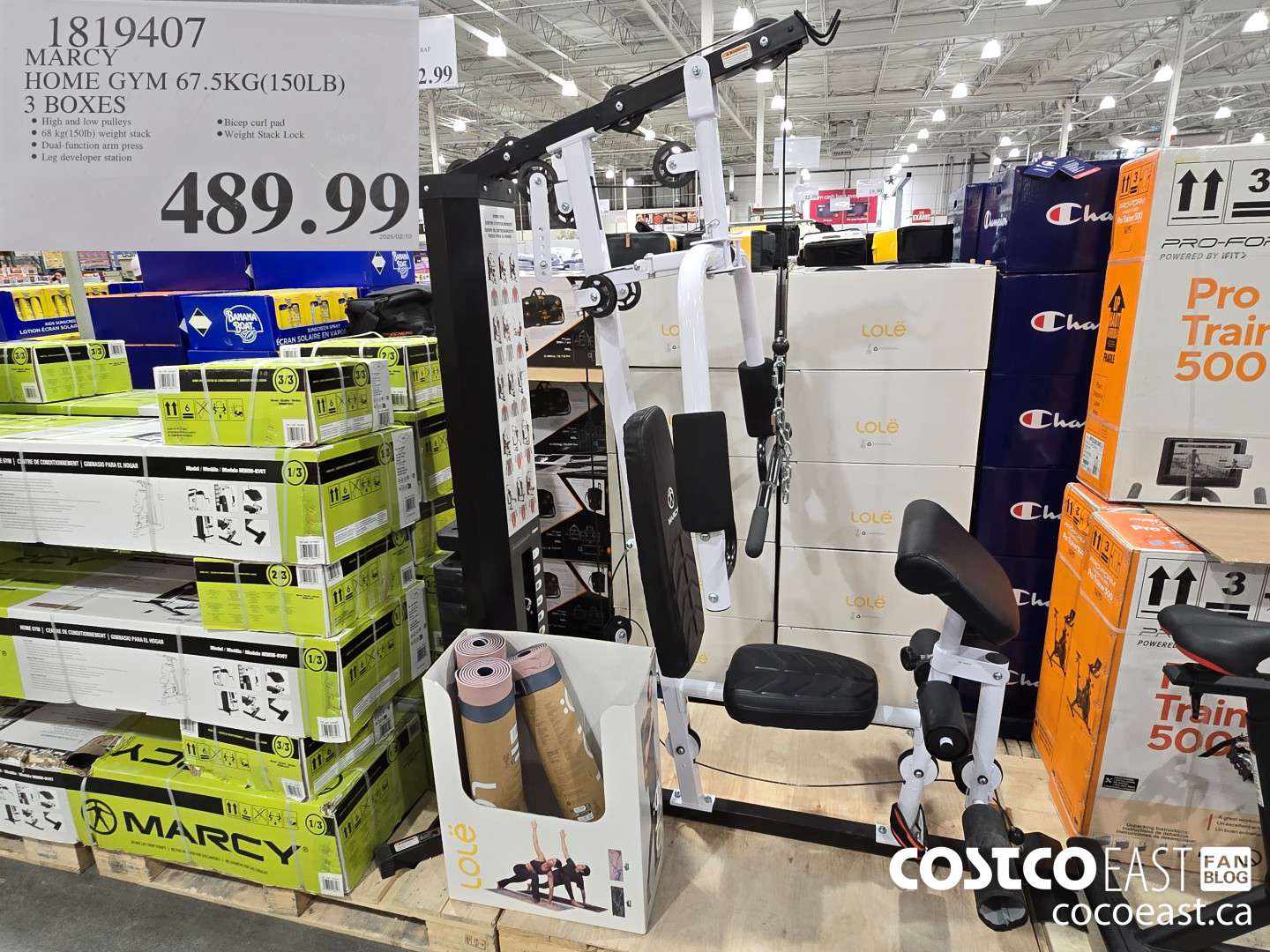 1819407 MARCY HOME GYM 67.5KG (150LB) 3 BOXES $489.99