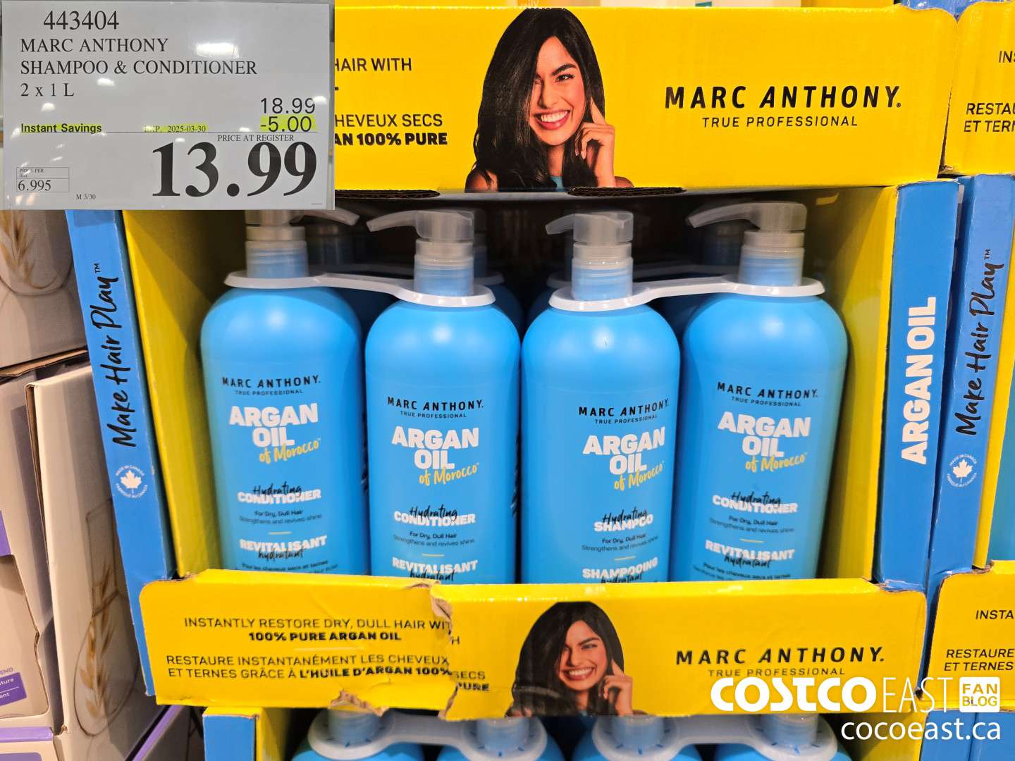 443404 MARC ANTHONY SHAMPOO & CONDITIONER 2 X 1L ($5.00 INSTANT SAVINGS EXPIRES ON 2025-03-30) $13.99