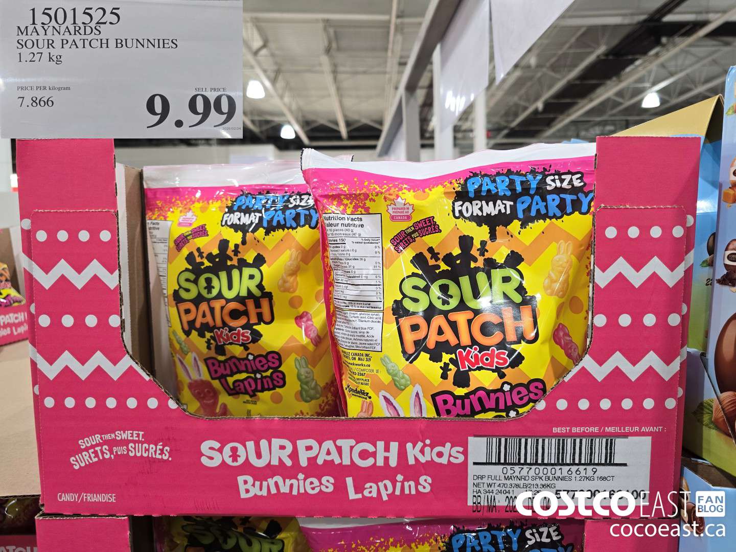 1501525 MAYNARDS SOUR PATCH BUNNIES 1.27kg $9.99