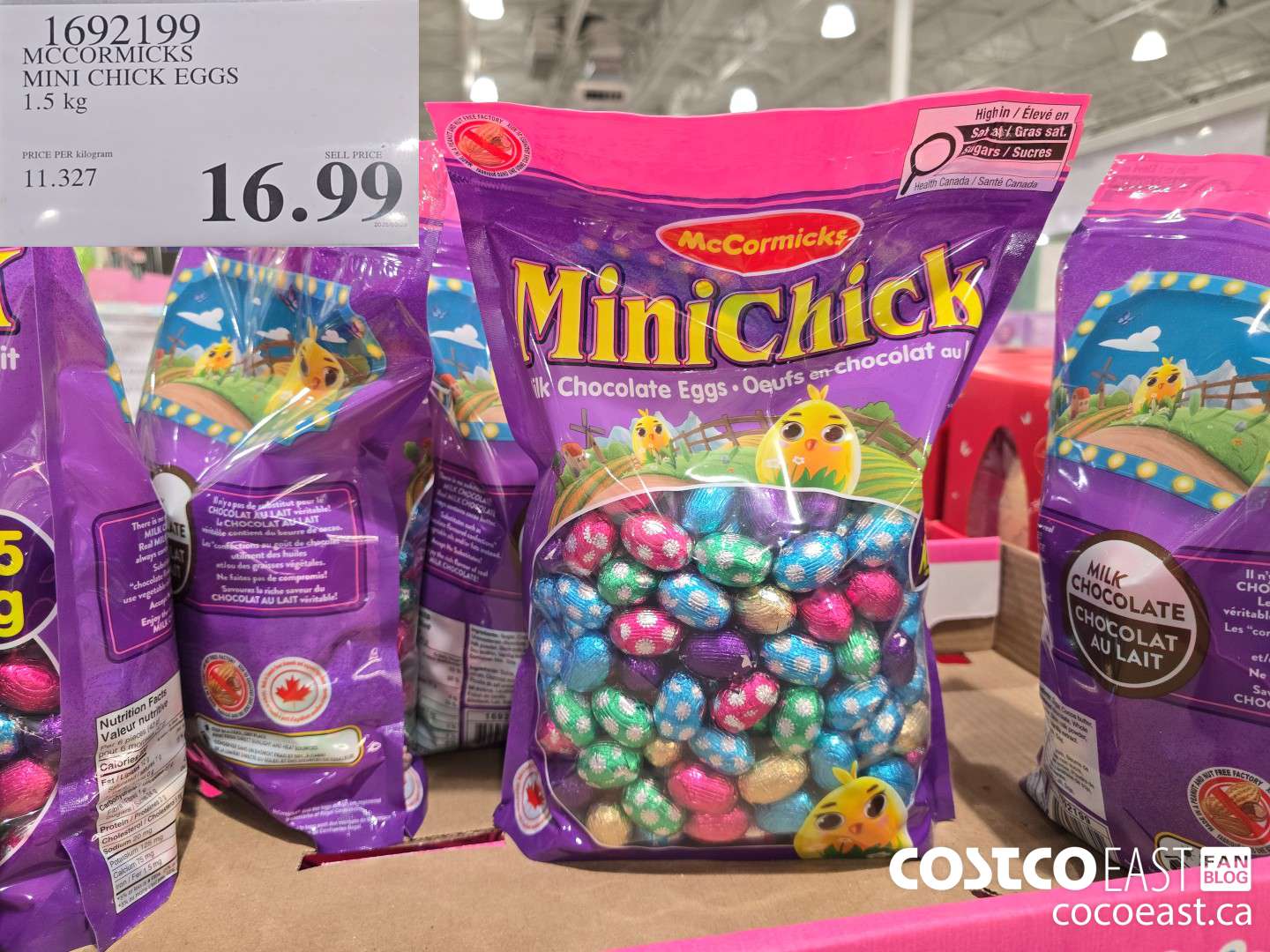 1692199 MCCORMICKS MINI CHICK EGGS 1.5KG $16.99