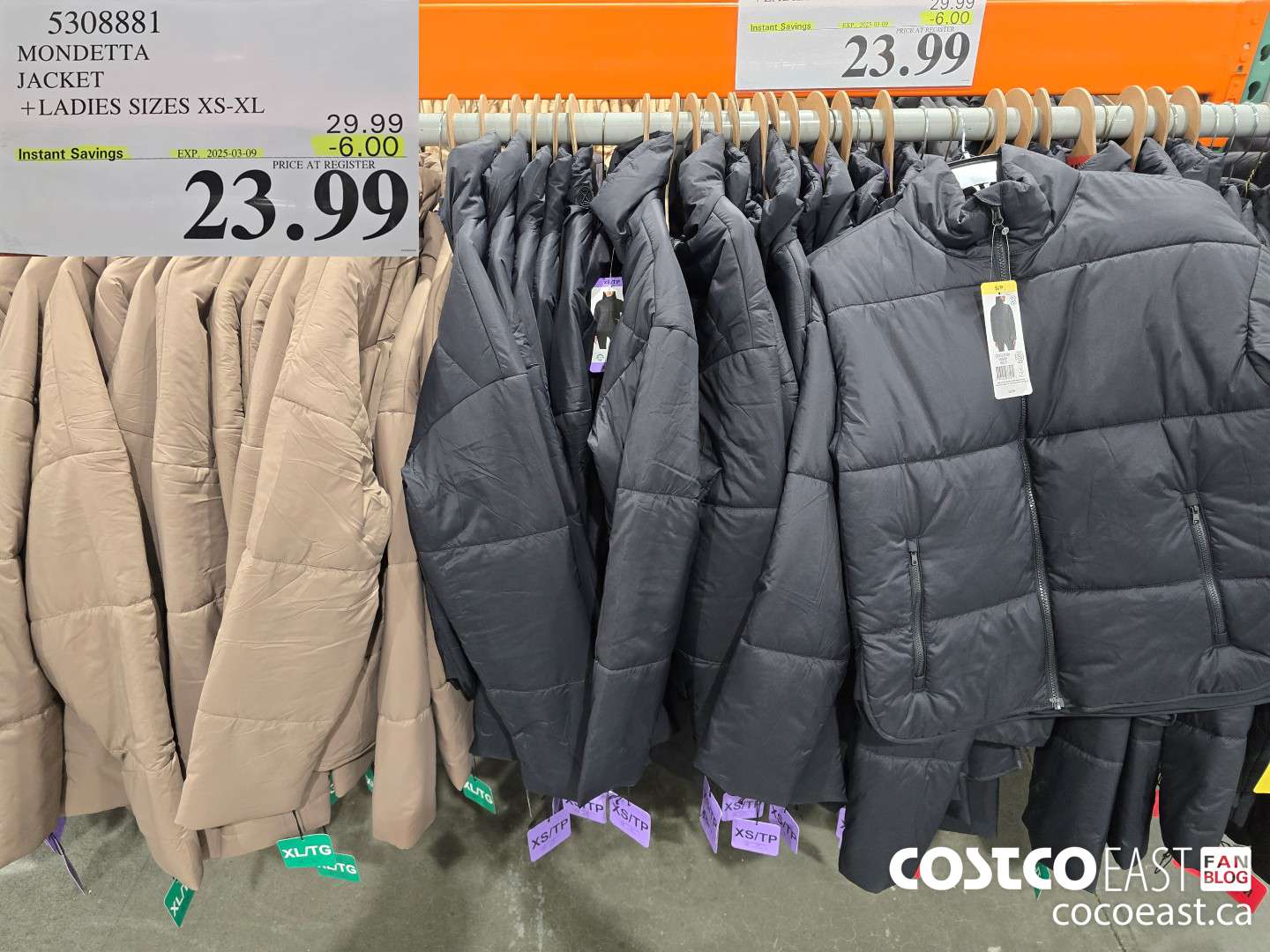 5308881 MONDETTA JACKET +LADIES SIZES XS-XL ($6.00 INSTANT SAVINGS EXPIRES ON 2025-03-09) $23.99