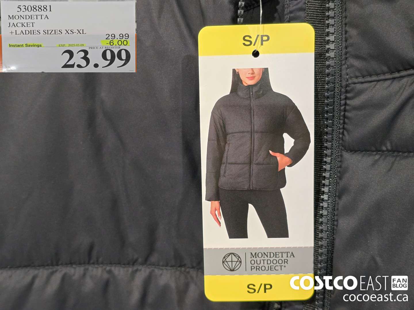 5308881 MONDETTA JACKET +LADIES SIZES XS-XL ($6.00 INSTANT SAVINGS EXPIRES ON 2025-03-09) $23.99