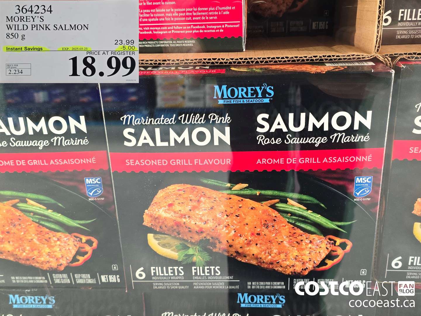 364234 MOREY'S WILD PINK SALMON 850 g ($5.00 INSTANT SAVINGS EXPIRES ON 2025-03-23) $18.99
