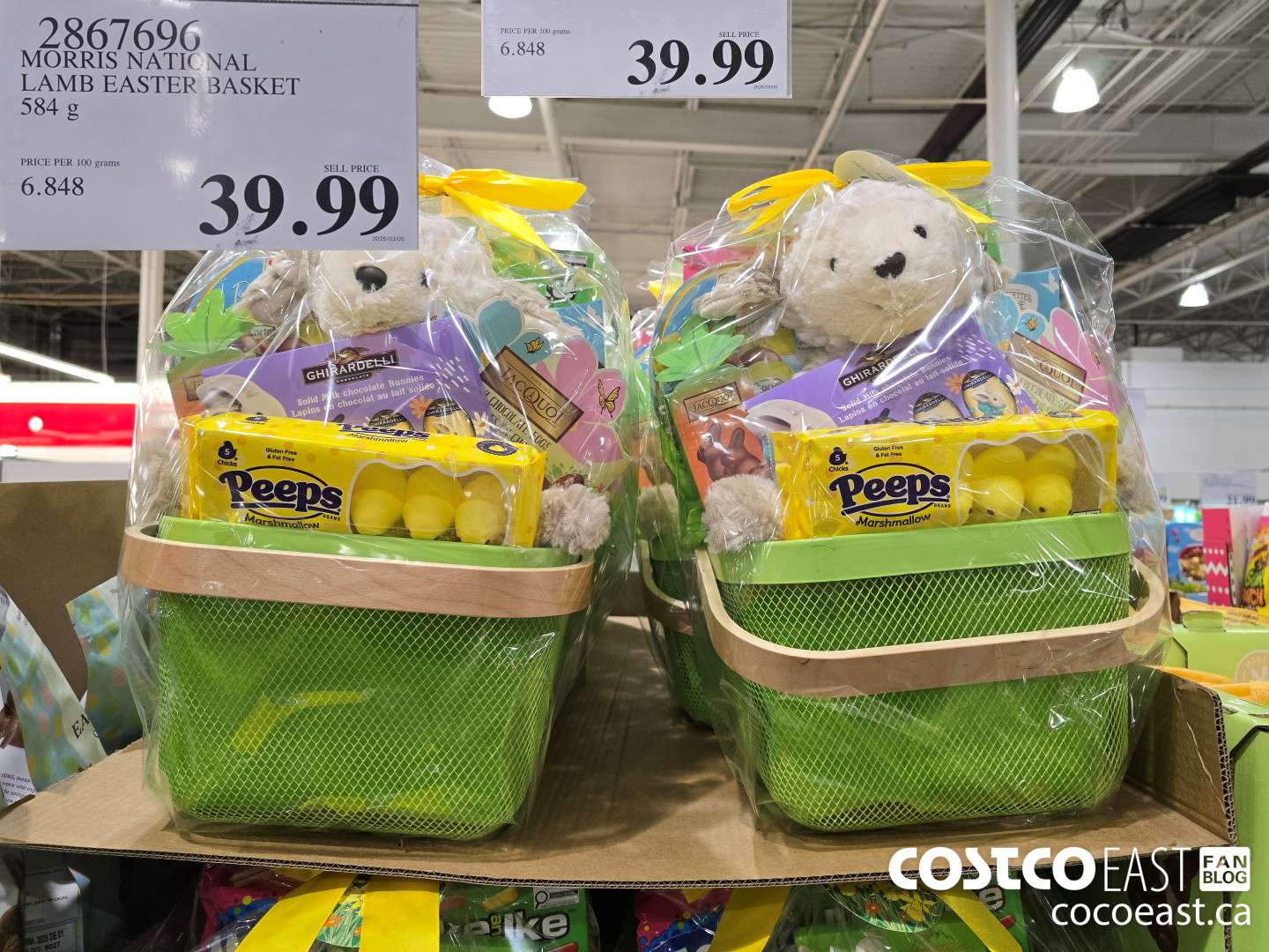 2867696 MORRIS NATIONAL LAMB EASTER BASKET 584 g $39.99