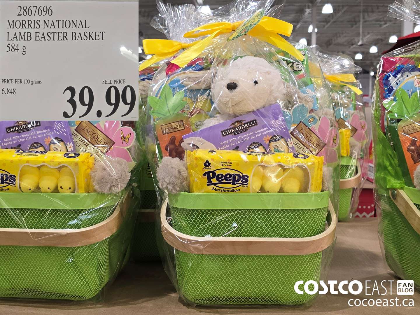 2867696 MORRIS NATIONAL LAMB EASTER BASKET 584 g $39.99