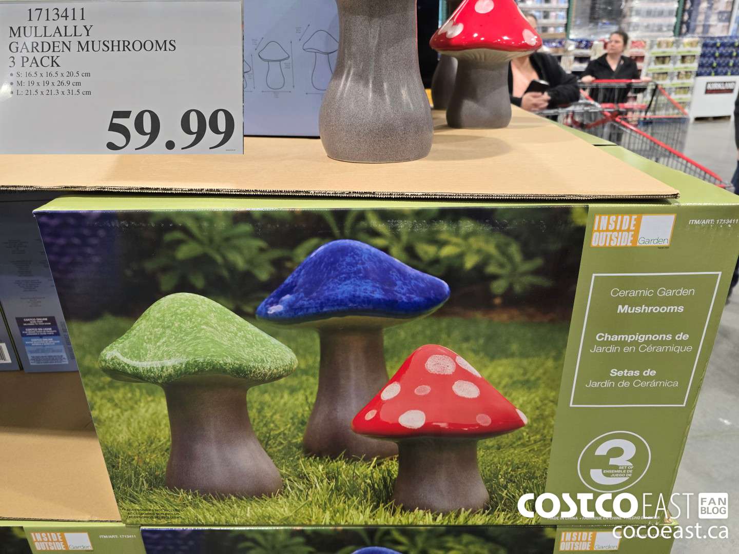 1713411 MULLALLY GARDEN MUSHROOMS 3 PACK  $59.99