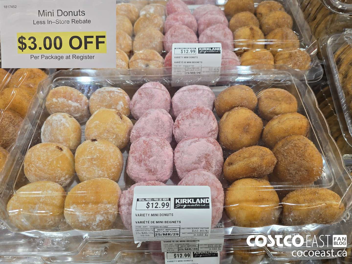 1817452 Mini Donuts Less In-Store Rebate  ($3.00 INSTANT SAVINGS)