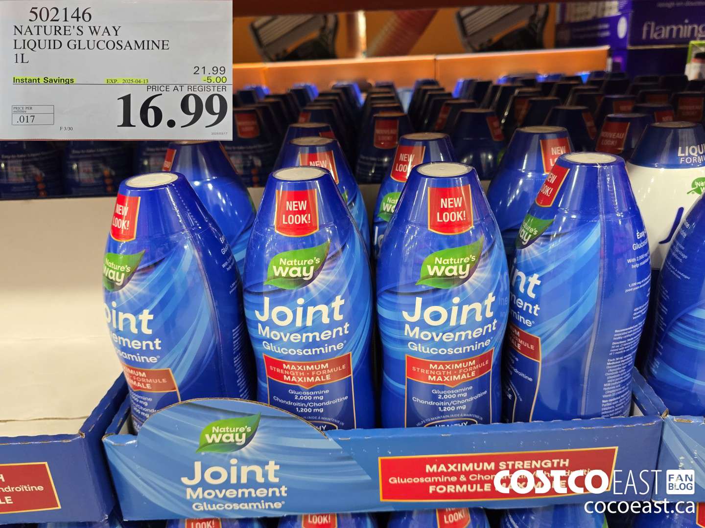 502146 NATURE'S WAY LIQUID GLUCOSAMINE 1L ($5.00 INSTANT SAVINGS EXPIRES ON 2025-04-13) $16.99