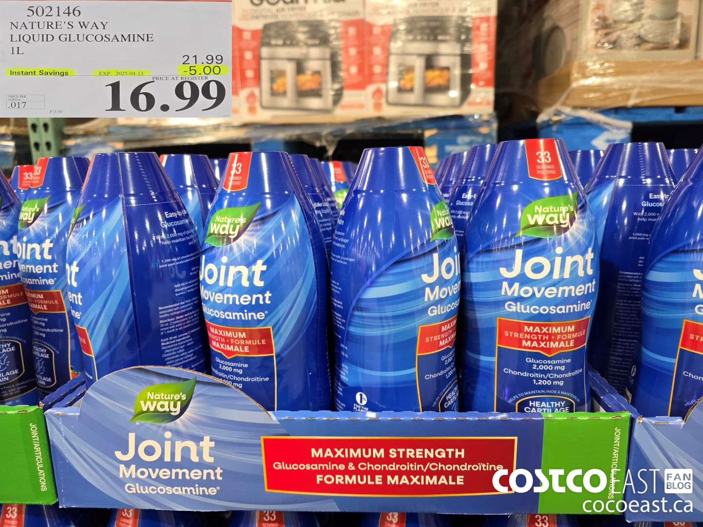 502146 NATURE'S WAY LIQUID GLUCOSAMINE 1L ($5.00 INSTANT SAVINGS EXPIRES ON 2025-04-13) $16.99