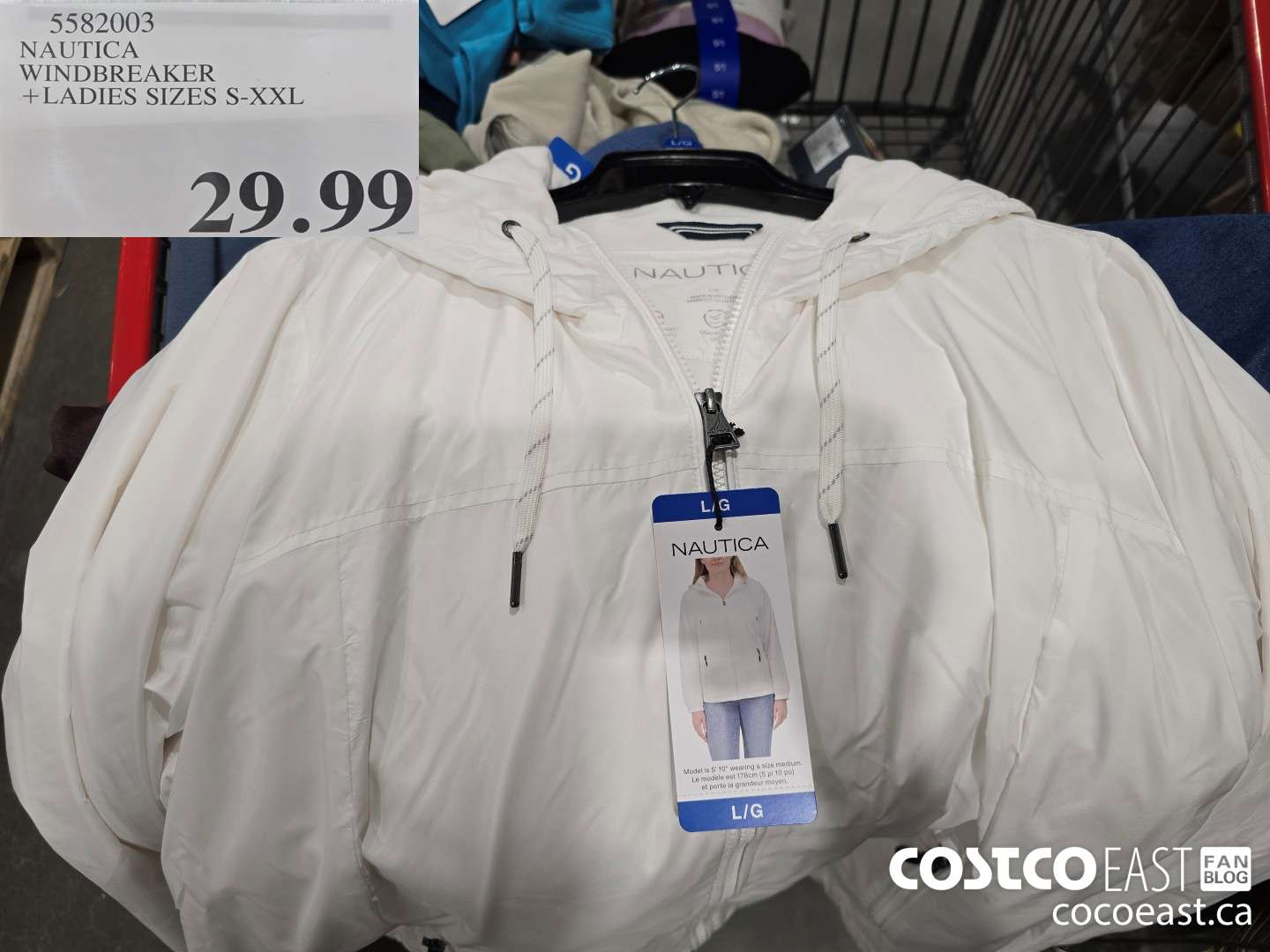 5582003 NAUTICA WINDBREAKER + LADIES SIZES S-XXL $29.99
