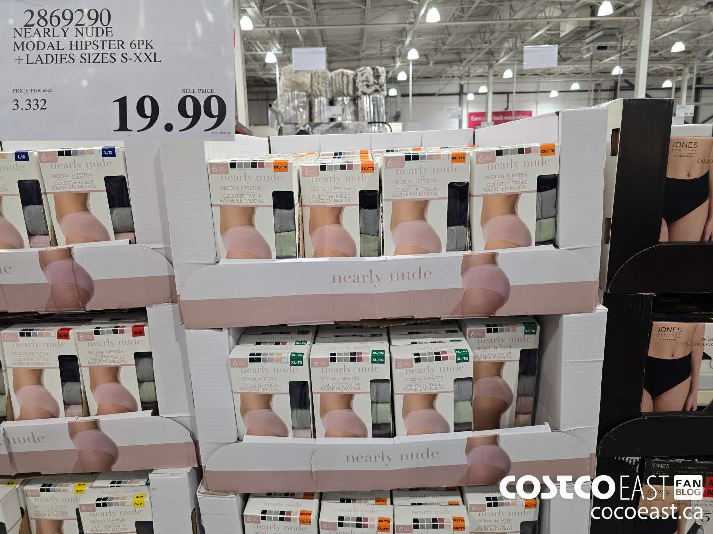 2869290 NEARLY NUDE MODAL HIPSTER 6PK + LADIES SIZES S-XXL $19.99