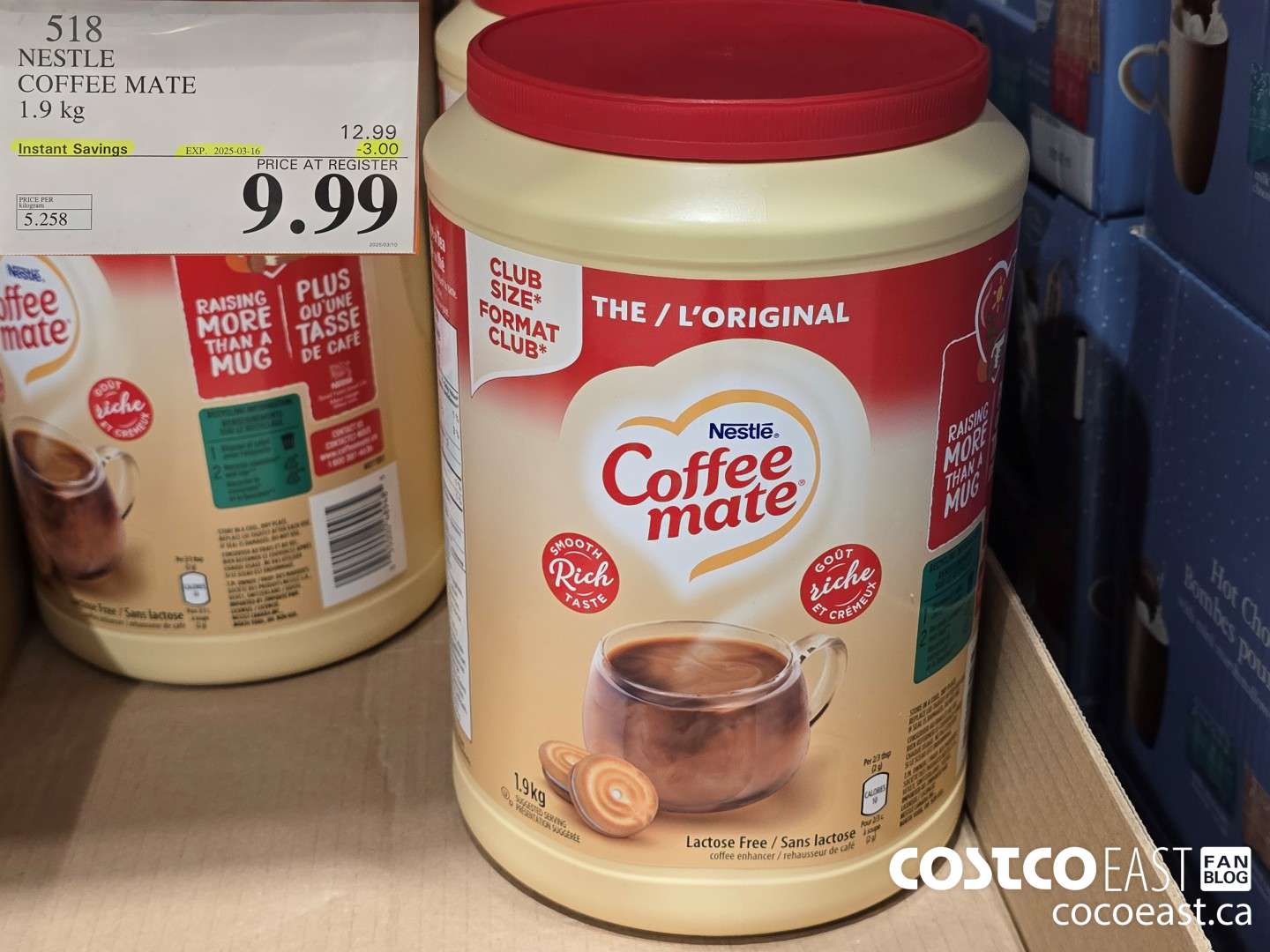 518 NESTLE COFFEE MATE 1.9 KG ($3.00 INSTANT SAVINGS EXPIRES ON 2025-03-16) $9.99