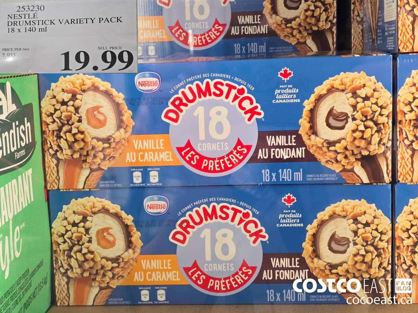 253230 NESTLE DRUMSTICK VARIETY PACK 18 X 140 ML $19.99
