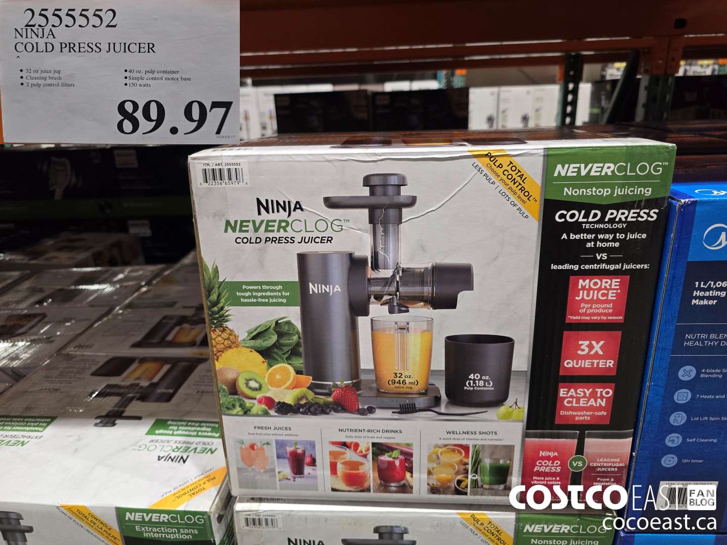 2555552 NINJA COLD PRESS JUICER $89.97