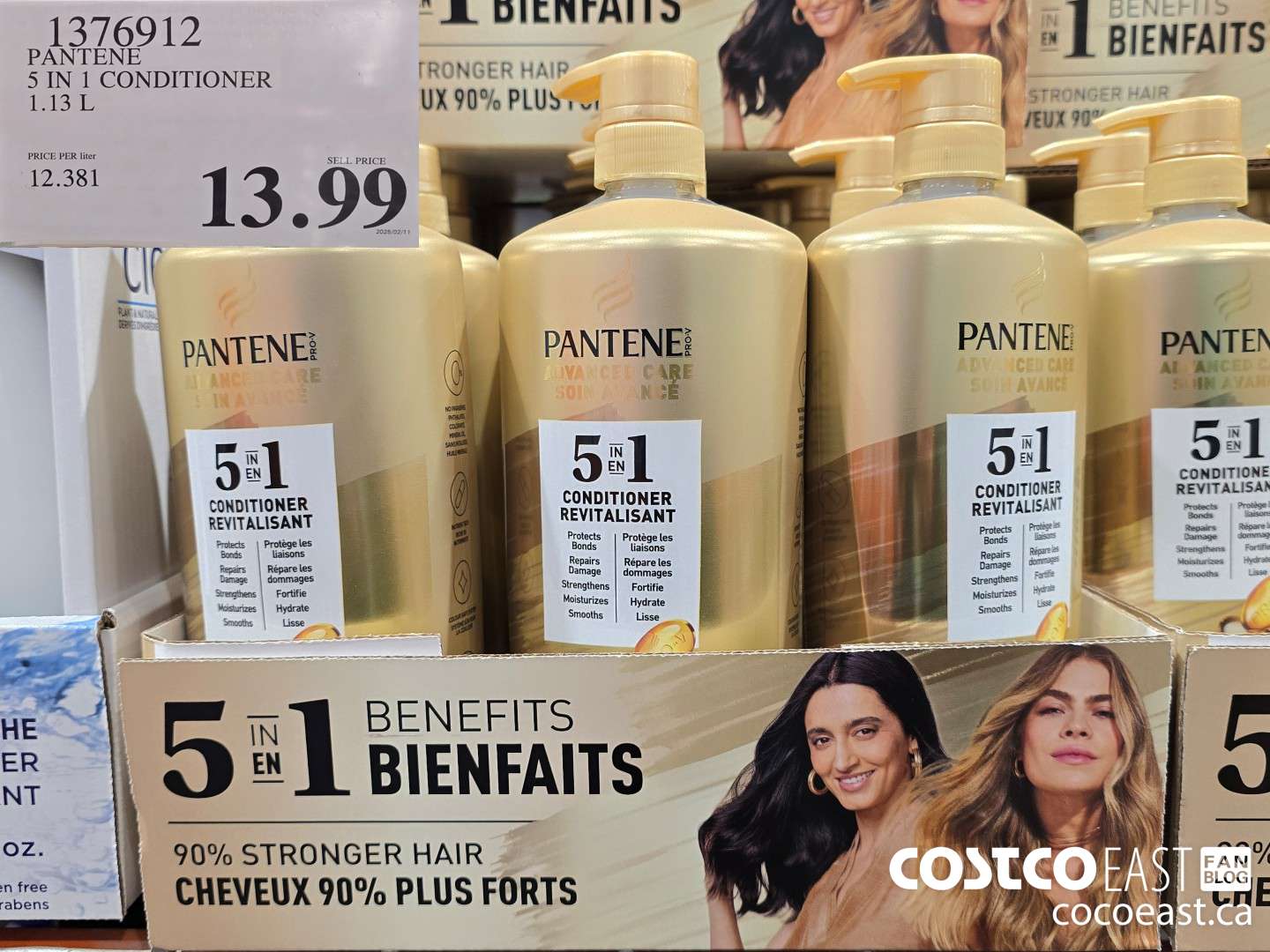 1376912 PANTENE 5 IN 1 CONDITIONER 1.13 L $13.99